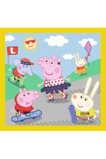 Puzzle 3w1 (20+36+50 el.) Weso�y dzie� Peppy. �winka Peppa Trefl