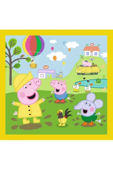 Puzzle 3w1 (20+36+50 el.) Weso�y dzie� Peppy. �winka Peppa Trefl