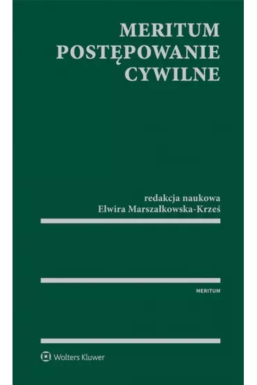 MERITUM Post�powanie cywilne - Elwira Marsza�kowska-Krze�