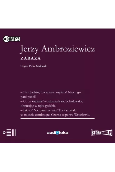 Audiobook Zaraza CD - Jerzy Ambroziewicz