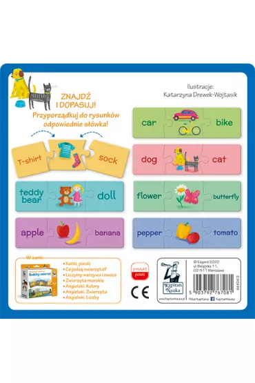 Puzzle Kapitan Nauka. Ukadanki malucha. Angielski. Pierwsze swka Edgard - Katarzyna  Drewek-Wojtasik