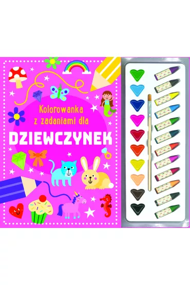 Kolorowanka z zadaniami dla dziewczynek