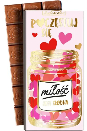 Czekolada Walentynki "Poc�stuj si�, mi�o�� jest s�odka" CZK-300
