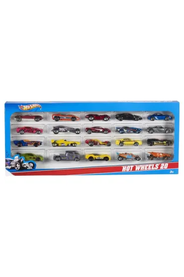 Hot Wheels. Samochodziki resoraki Dwudziestopak Mattel