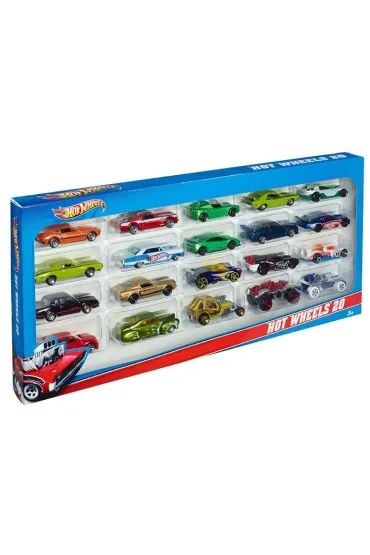 Hot Wheels. Samochodziki resoraki Dwudziestopak Mattel