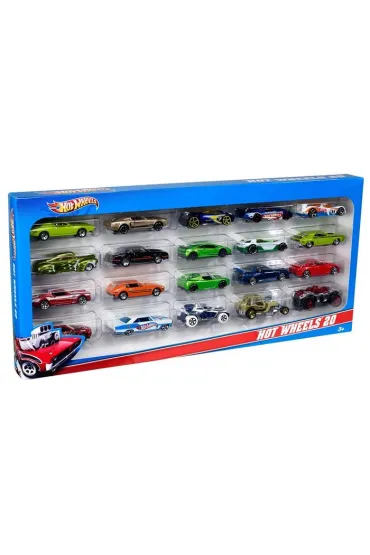 Hot Wheels. Samochodziki resoraki Dwudziestopak Mattel