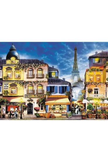 Puzzle drewniane 1000 el. Francuska uliczka Trefl