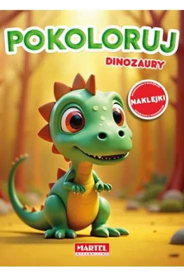 Pokoloruj. Dinozaury z naklejkami - Maciej  Ratajczyk