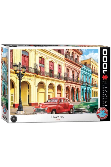 Puzzle 1000 el. Hawana, Kuba Eurographics
