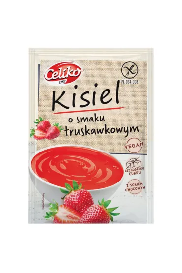 Celiko Kisiel o smaku truskawkowym 40 g