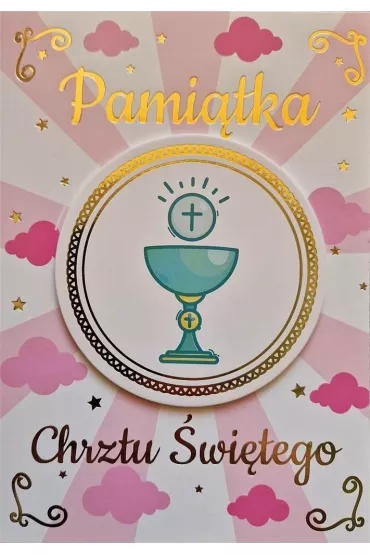 Yeku Karnet Chrzest dziewczynka