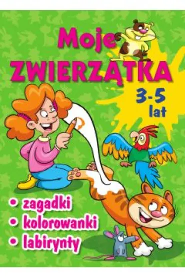 Moje zwierz�tka. Zagadki, kolorowanki, labirynty - Wojciech G�rski