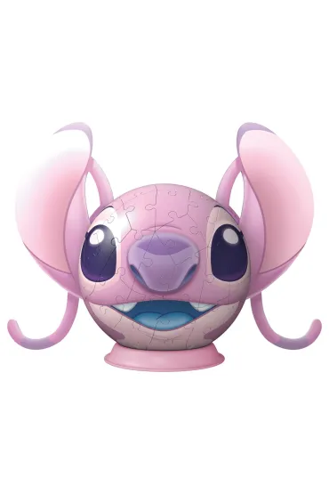 Puzzle 3D: Disney Stitch Kula Angel z uszami Ravensburger