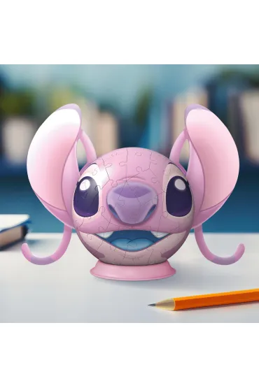 Puzzle 3D: Disney Stitch Kula Angel z uszami Ravensburger