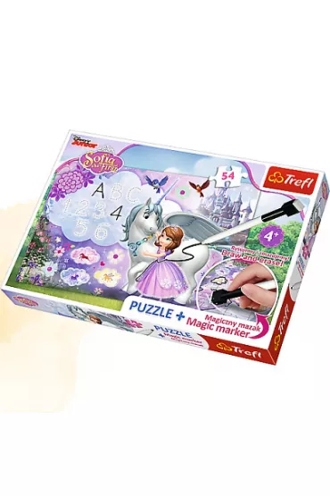 Puzzle 54 el. Zosia i jednoro�ec Jej Wysoko�� Zosia 75113 + mazak Trefl