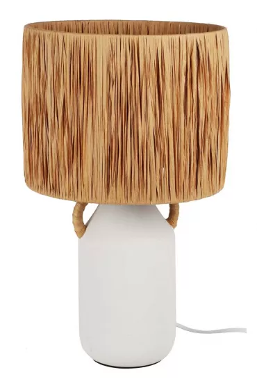 H&S Decoration Lampa stoowa z ozdobnym kloszem