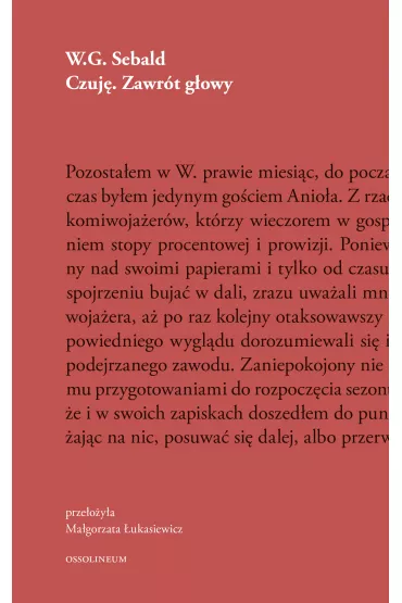 Czuj�. Zawr�t g�owy - Winfried Sebald