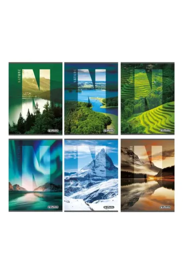 Herlitz Zeszyt A5 Nature kratka 60 kartek