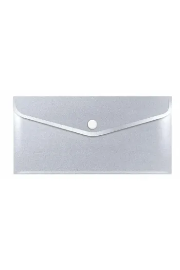 Biurfol Teczka koperta DL PP stardust silver