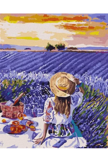Ideyka Malowanie po numerach - Piknik lawendowy 40x50cm