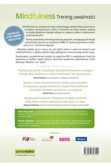 Mindfulness. Trening uwa�no�ci. Jak znale�� spok�j w p�dz�cym �wiecie - Mark Williams, Danny Penman