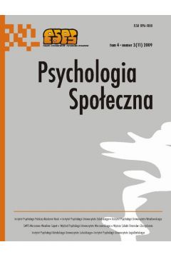 ePrasa Psychologia Spoeczna nr 3(11)/2009