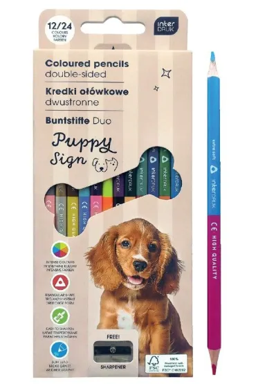 Interdruk KREDKI OLO 2STR 24KOL TROJ Z TEMP PUPPY INT PUD