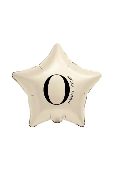 Godan BALON FOL GWIAZDA 0 KREM 44CM GO B/C