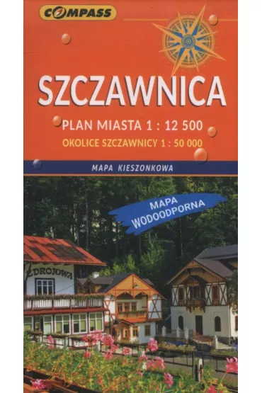 Mapa kieszonkowa wodoodporna Szczawnica 1:12 500