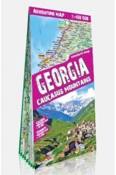 Gruzja (Georgia) laminowana mapa samochodowo - turystyczna 1:400 000