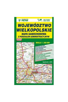 Wojewdztwo Wielkopolskie Mapa samochodowa