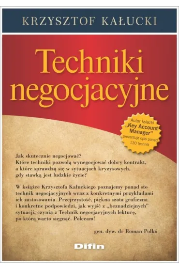 Techniki negocjacyjne - Krzysztof Ka�ucki