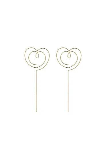 PartyDeco Topperki Serce z�oty 12x4,5cm 2 szt