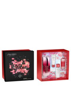 Shiseido Beauty Blossoms zestaw Ultimune Power Infusing Concentrate + Power Infusing Eye Concentrate + Treatment Softener + Clarifying Cleansing Foam 50 ml + 3 ml + 30 ml + 15 ml