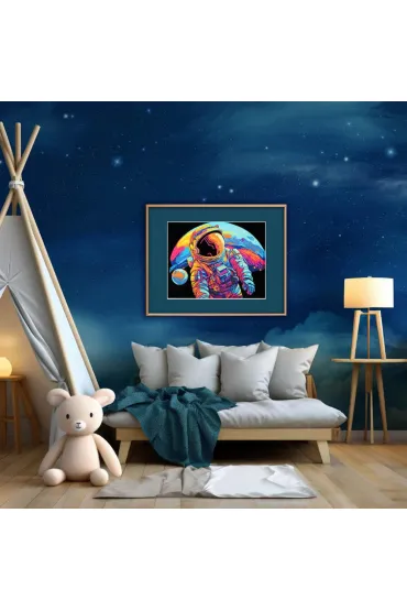 Diamond Dotz Haft diamentowy - Adults Flocked Neon Astronaut 35.5x45.7cm