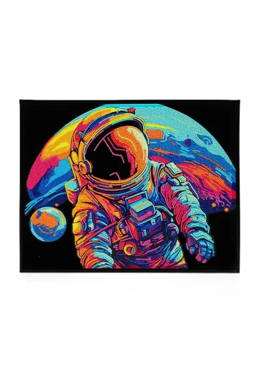 Diamond Dotz Haft diamentowy - Adults Flocked Neon Astronaut 35.5x45.7cm