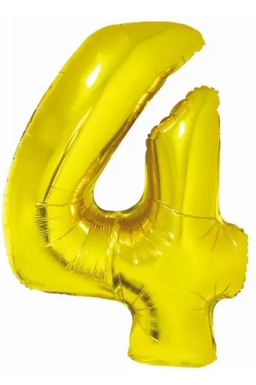 Godan Balon foliowy cyfra 4 z�ota Smart 76cm