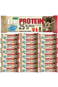 Bakalland Ba! Baton Proteinowy Truskawka i Goji Zestaw 25 x 35 g