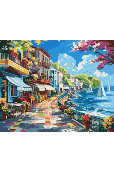 Ideyka Malowanie po numerach - Miasto nad oceanem 40x50cm