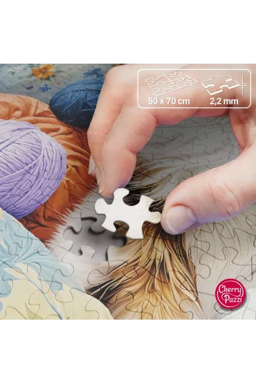 Puzzle 1000 el. Knitty Cat CherryPazzi