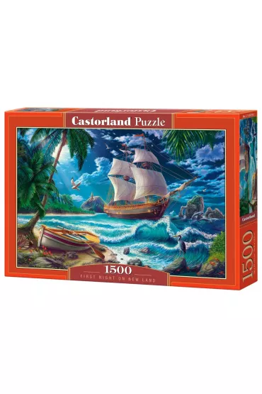 Puzzle 1500 el. First Night on New Land Castorland