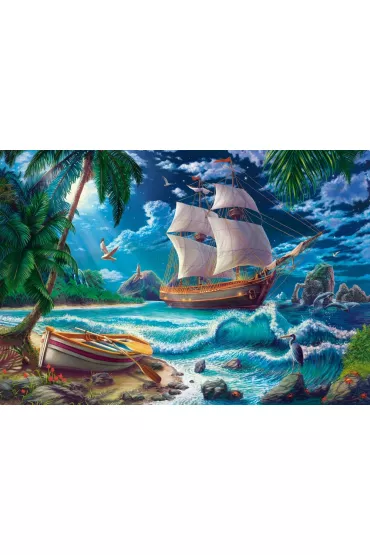 Puzzle 1500 el. First Night on New Land Castorland