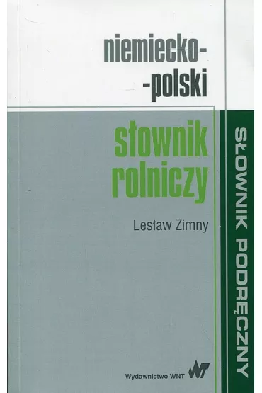 Niemiecko-polski s�ownik rolniczy - Les�aw Zimny
