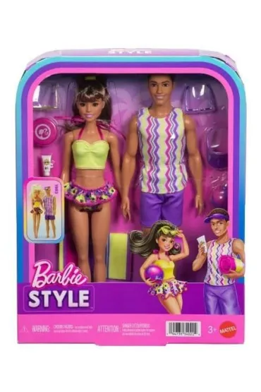Barbie Barbie i Ken na pla�y Mattel