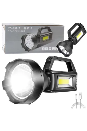 LeanToys Latarka turystyczna LED Reflektor 4 tryby
