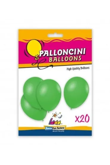 Balony lateksowe zielone 26 cm 20 szt.