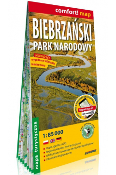 Biebrzaski Park Narodowy laminowana mapa turystyczna 1:85 000