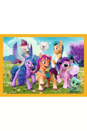 Puzzle 4w1 - Poznaj kucyki Pony (35+48+54+70 el.) Trefl