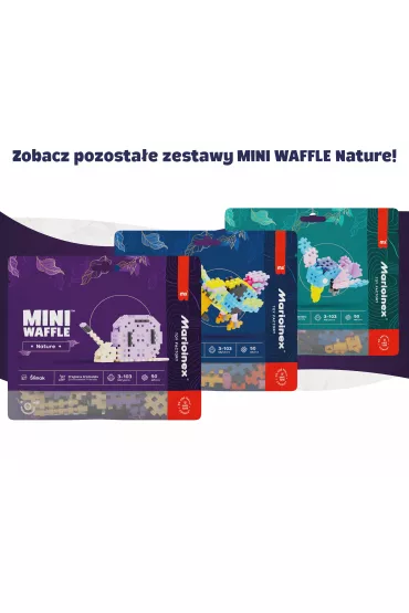 Klocki konstrukcyjne Mini Waffle 50 element�w Nature �limak MARIOINEX 906101
