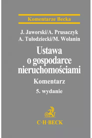 Ustawa o gospodarce nieruchomo�ciami Komentarz